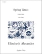 Spring Grass SATB choral sheet music cover